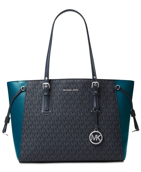 michael kors signature voyager multi function top zip tote